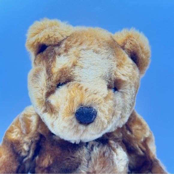 🧸 2/$18 | Vintage Velvete by Greek 12" Jointed Teddy Bear Stuffed Animal Plush - Picture 3 of 13